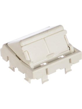 Лицевая панель PANDUIT CFPFS2AW Mini-Com: адаптер 45х45мм с двухмодульной наклонной панелью 29433