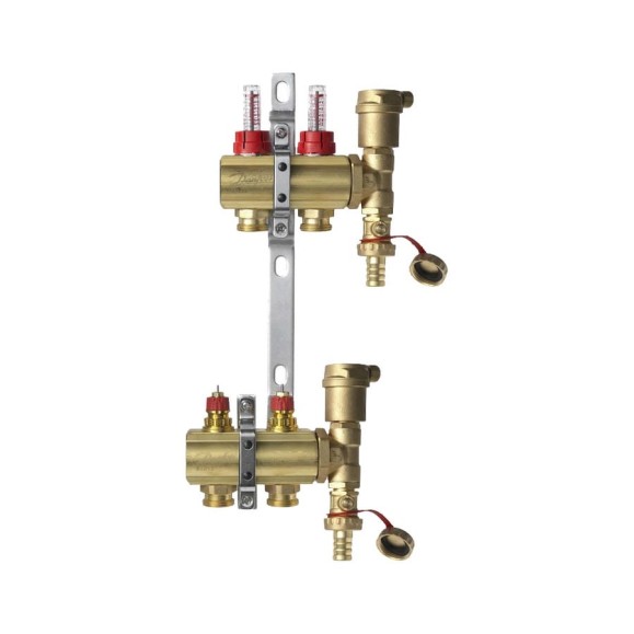 Комплект коллекторов Danfoss FHF-2F set 2 контура 088U0722