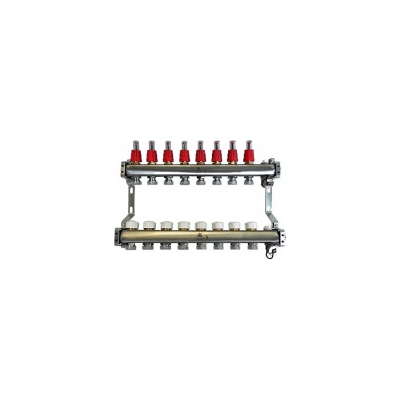 Коллекторный блок для теплого пола 1x3/4EU отв.-8 Gekon GK 72108 Коллекторный блок для теплого пола 1x3/4EU отв.-8 Gekon GK 72108