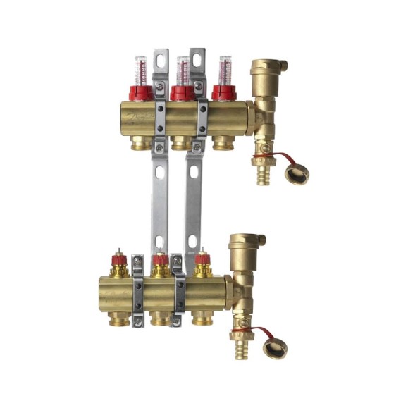 Комплект коллекторов Danfoss FHF-3F set 3 контура 088U0723