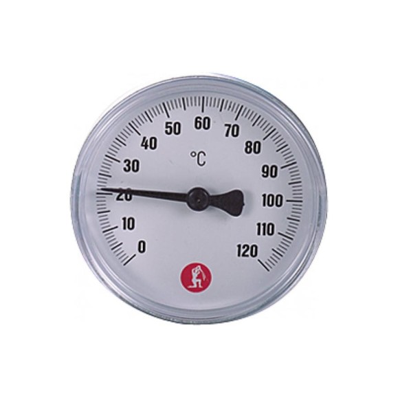 Термометр R540 биметаллический осевой (1/2"; 120°) Giacomini R540Y003 040-0065