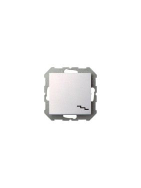 Проходной одноклавишный выключатель LIREGUS Эпсилон IP6 10-001-01 E/Mt серебро, без рамки 28-177