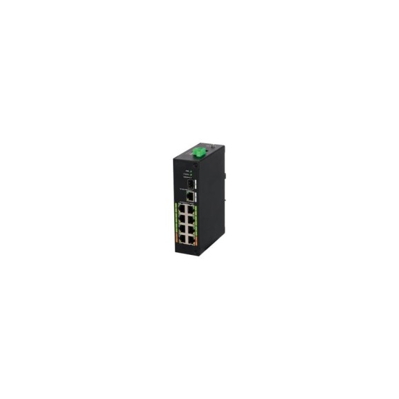 10-портовый коммутатор с 8-еРоЕ портами Dahua неуправляемый DH-LR2110-8ET-120 21238