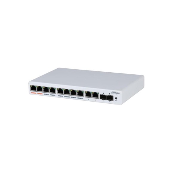 12-портовый гигабитный коммутатор Dahua с 8-РОЕ портами, управляемый DH-PFS4212-8GT-96 23321
