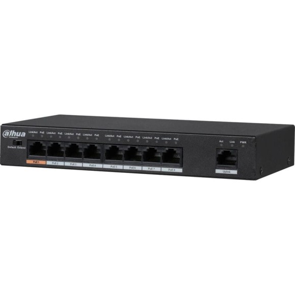 PoE-коммутатор с 8 портами Dahua DH-PFS3009-8ET1GT-96 PoE-коммутатор с 8 портами Dahua DH-PFS3009-8ET1GT-96