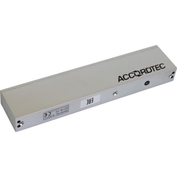 Электромагнитный замок ACCORDTEC ML-350AL 350 кг, 12V DC, 0.5A, 285x49x27.5, офисный дизайн, планка АС5003993 AT-02371