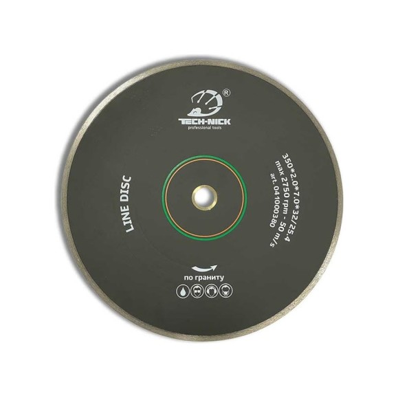 Диск алмазный сплошной по граниту LINE DISC (350х32/25.4 мм) TECH-NICK 041000380