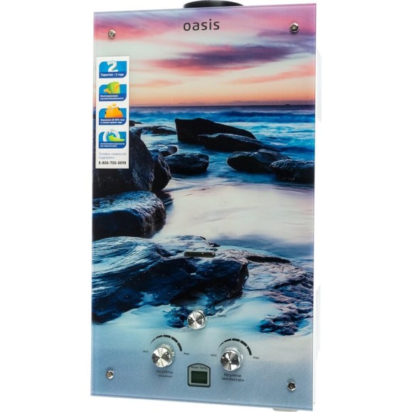 Газовый проточный водонагреватель Oasis Glass 20 MG 4670004379370 Газовый проточный водонагреватель Oasis Glass 20 MG 4670004379370