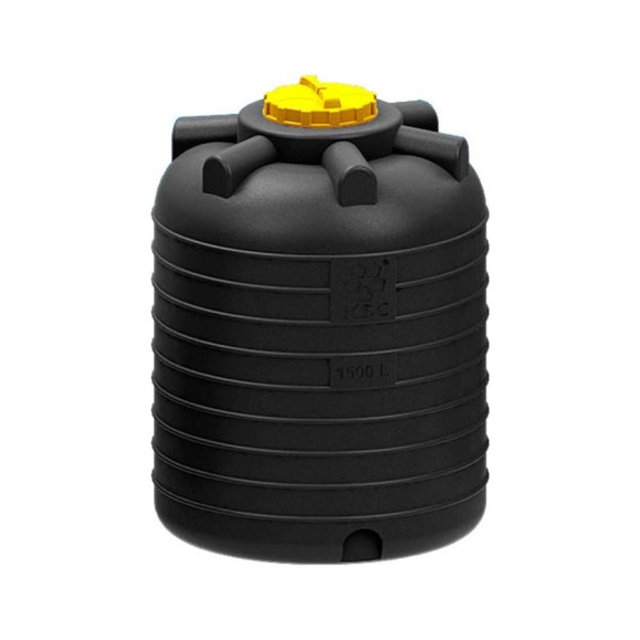 Вертикальная ёмкость KSC 1500 л, чёрная KSC-C-BLACK-1500