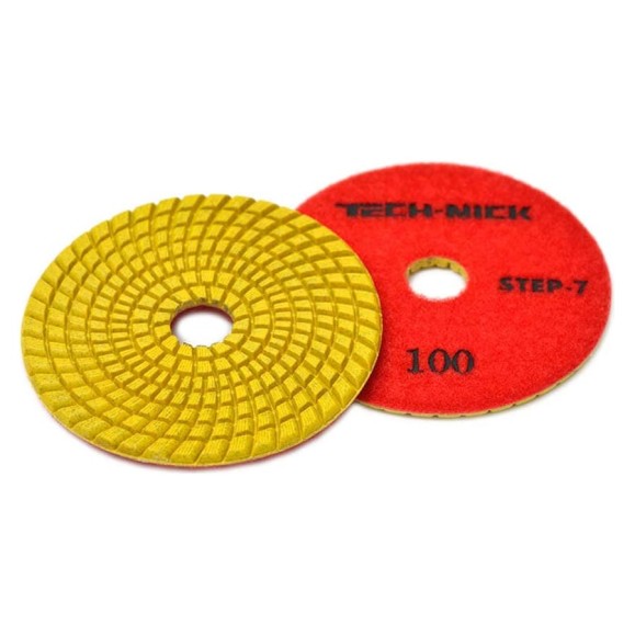Круг алмазный гибкий шлифовальный АГШК STEP 7 (100x3.5 мм; Р100) TECH-NICK 111120007 Круг алмазный гибкий шлифовальный АГШК STEP 7 (100x3.5 мм; Р100) TECH-NICK 111120007