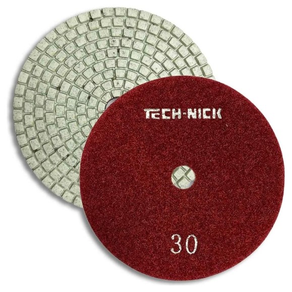 Круг алмазный гибкий шлифовальный АГШК WHITE NEW (100x2.5 мм; Р30) TECH-NICK 128.120.6741 Круг алмазный гибкий шлифовальный АГШК WHITE NEW (100x2.5 мм; Р30) TECH-NICK 128.120.6741