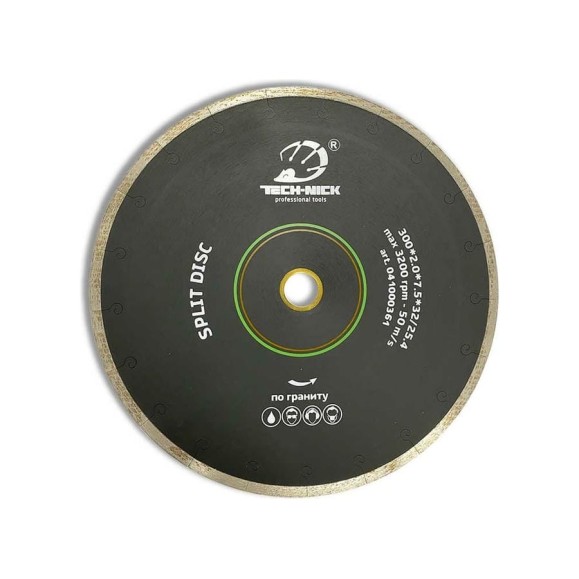 Диск алмазный сплошной по граниту SPLIT DISC (300х32/25.4 мм) TECH-NICK 041000361 Диск алмазный сплошной по граниту SPLIT DISC (300х32/25.4 мм) TECH-NICK 041000361