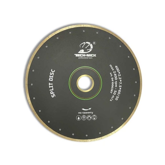 Диск алмазный сплошной по граниту SPLIT DISC (400х60/50 мм) TECH-NICK 041000387 Диск алмазный сплошной по граниту SPLIT DISC (400х60/50 мм) TECH-NICK 041000387