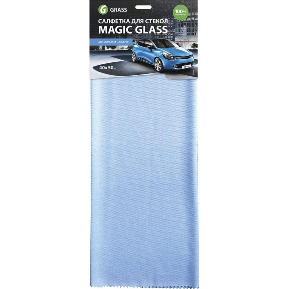 Салфетка из микрофибры для стекол 40х50 см Grass Magic Glass IT-0308 Салфетка из микрофибры для стекол 40х50 см Grass Magic Glass IT-0308