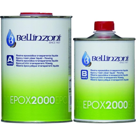 Эпоксидный клей Bellinzoni 2000 PremTransp прозрачный/жидкий 1,0+0,5кг 004.210.6968