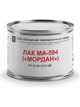 Лак ЗАГОРСКИЙ ЛАКОКРАСОЧНЫЙ ЗАВОД МА-594 Мордан 0.4 кг ZLK04878