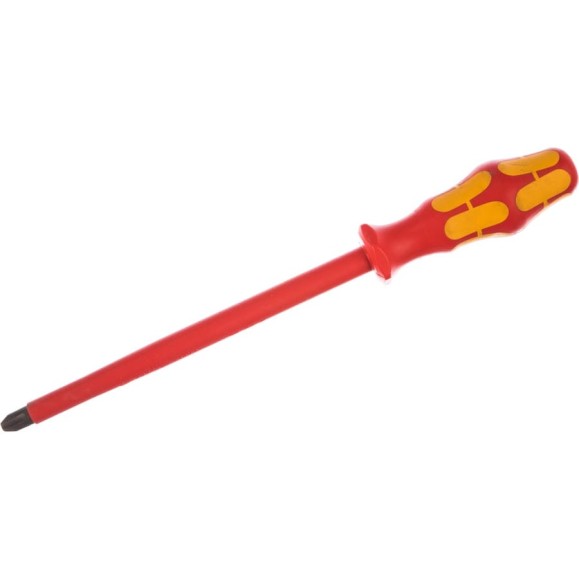 Отвертка диэлектрическая Wera, VDE, PH 4х200 мм, WE-006158 Отвертка диэлектрическая Wera, VDE, PH 4х200 мм, WE-006158