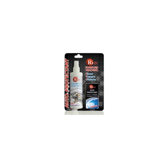 Матовый полироль пластика RED с губкой ОКЕАН Low Gloss 250мл в бл. R4266