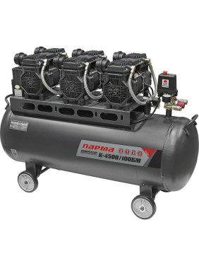 Компрессор Парма K-4500/100БМ безмасляный 3*1500 Вт, 100л, 711 л/м 02.014.00009