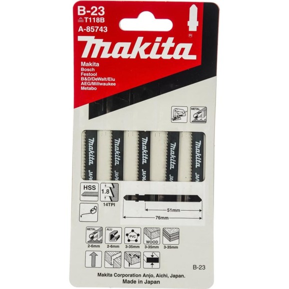 Пилки для лобзика Makita A-85743