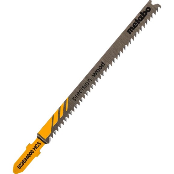 Пилки T308BP (5 шт; 117/2.2 мм; HCS) по дереву и фанере Metabo 623834000 Пилки T308BP (5 шт; 117/2.2 мм; HCS) по дереву и фанере Metabo 623834000