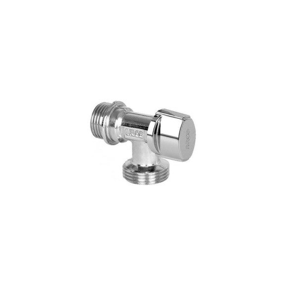 Вентиль для стиральной машины Arco 1/2"х3/4", серия L, латунь хромированная NOVFR729 00049185