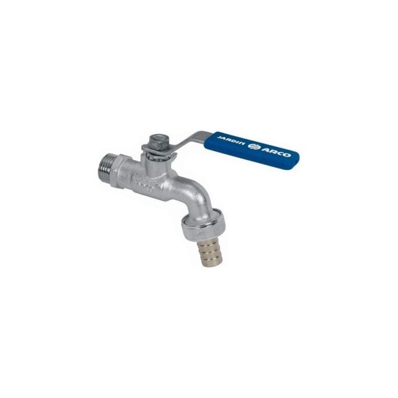Садовый шаровый кран Arco рычаг 1/2"х3/4" - латунь хромированная 00063250