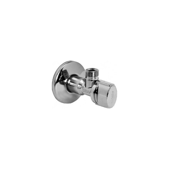 Угловой кран Arco для бытового водоснабжения 1/2"x3/8", латунь хромированная 00062674