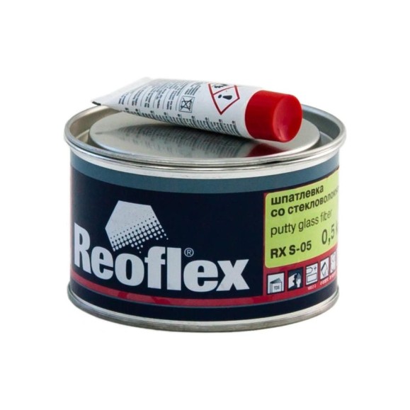 Шпатлевка со стекловолокном Reoflex Glass fiber 0.5 кг RX S-05/500