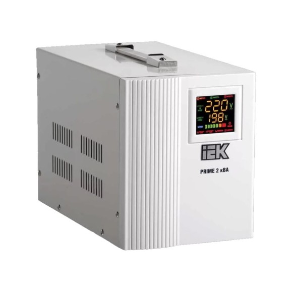 Стабилизатор напряжения IEK Prime, 2кВА, переносной, IVS31-1-02000 300296 Стабилизатор напряжения IEK Prime, 2кВА, переносной, IVS31-1-02000 300296