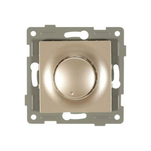 Диммер Ugra, GUSI Electric 500 W, механизм, с накладкой и воротком, шампань. С11Д6-027 Диммер Ugra, GUSI Electric 500 W, механизм, с накладкой и воротком, шампань. С11Д6-027