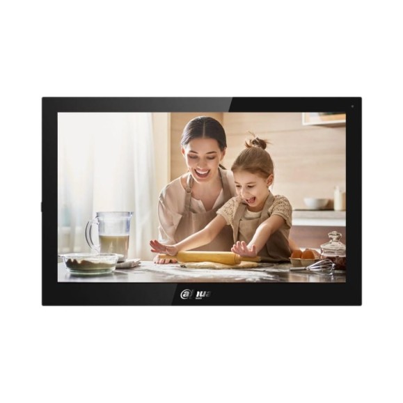 Монитор видеодомофона Dahua DHI-VTH5341G-W IP, 10-и дюймовый, черный АД5029622