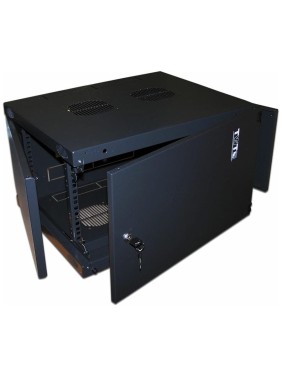 Настенный шкаф Next, 12U 550x450, металлическая дверь, черный, 1 ЧАСТЬ TWT-CBWNM-12U-6x4-BK