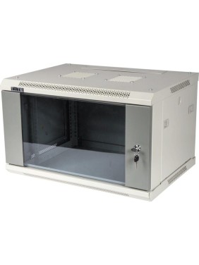 Настенный шкаф  серии Pro, 22U 600x450, стеклянная дверь, 2 ЧАСТИ TWT-CBWPG-22U-6x4-GY