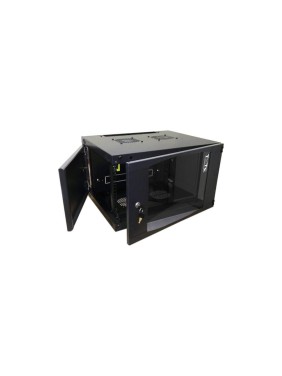 Настенный шкаф Next, 18U 550x450, стеклянная дверь, черный, 1 ЧАСТЬ TWT-CBWNG-18U-6x4-BK