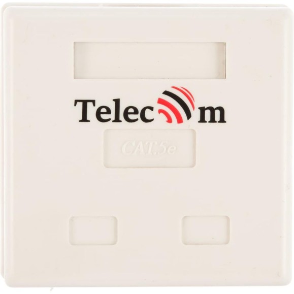 Внешняя двойная розетка Telecom RJ-45 /FTP/ 5E категория, экранированная TC-SB-2-8P8C-C5E-SH-WH Внешняя двойная розетка Telecom RJ-45 /FTP/ 5E категория, экранированная TC-SB-2-8P8C-C5E-SH-WH