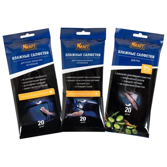 Влажные салфетки KRAFT 60 шт. KT 834018