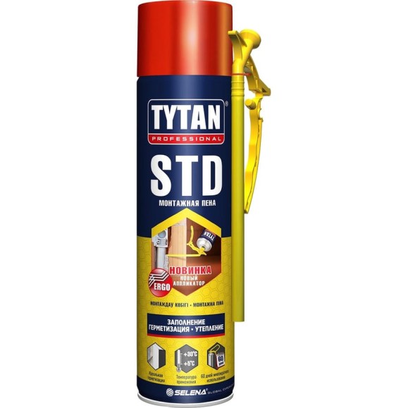 Монтажная пена TYTAN PROFESSIONAL STD ERGO летняя 500мл 21345