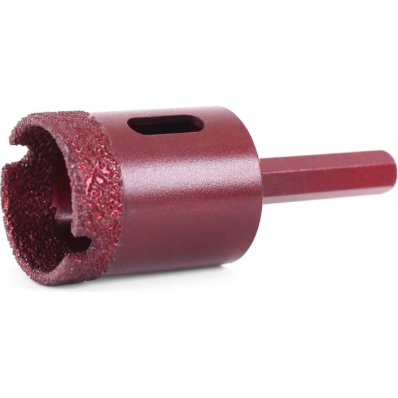 Коронка алмазная вакуумная по камню D32-10W-35L-Ш8 (32х35 мм; хвостовик HEX8 мм) MESSER 06-36-032 Коронка алмазная вакуумная по камню D32-10W-35L-Ш8 (32х35 мм; хвостовик HEX8 мм) MESSER 06-36-032
