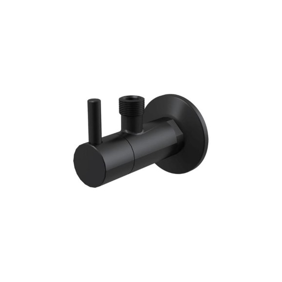 Угловой вентиль Alcadrain ARV001-BLACK с фильтром 1/2Мх3/8М, черный-мат 00047340