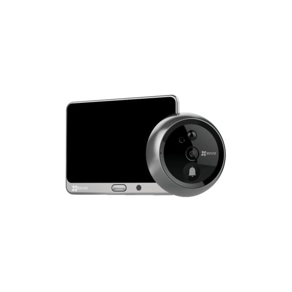 Беспроводной дверной глазок + 1Мп внешняя камера Ezviz DP1/SilverMetallic  00-00002353