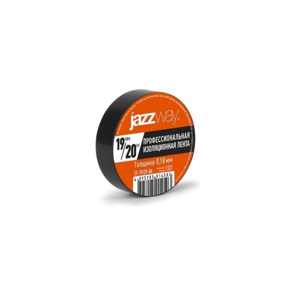 Изоляционная лента Jazzway ПВХ 19мм (рул.20м) черная 5014503