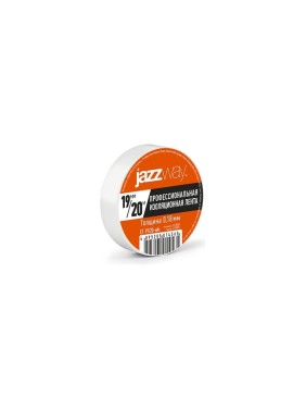 Изоляционная лента Jazzway ПВХ 19мм (рул.20м) белая 5014565