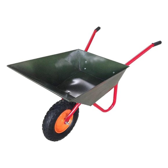Одноколесная строительная тачка ПК Вектор сварной кузов, 110 л, 220 кг ТСО-322