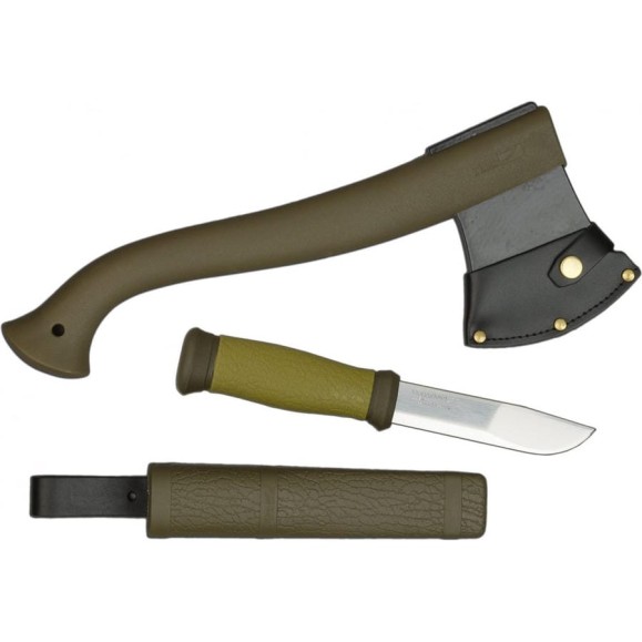 Туристический набор (нож и топор) Morakniv Outdoor Kit MG Mora 2000 Green 36892 Туристический набор (нож и топор) Morakniv Outdoor Kit MG Mora 2000 Green 36892