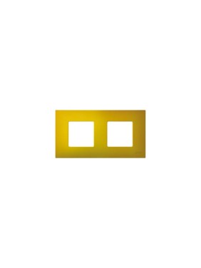 Декоративная накладка Simon на рамку базовую, 2 поста, S27 Play, Arctic, жёлтый 2700627-081