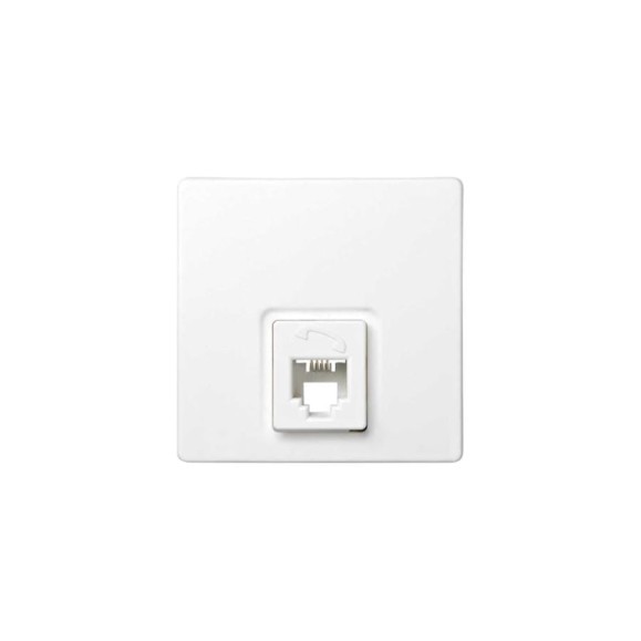 Телефонная розетка Simon RJ11, 4 контакта, S73 Loft, белый 73480-60