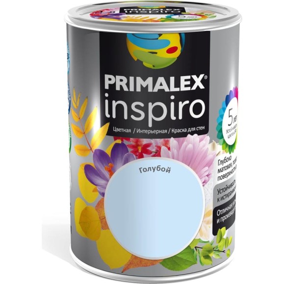 Краска PRIMALEX Inspiro Голубой 420136 Краска PRIMALEX Inspiro Голубой 420136