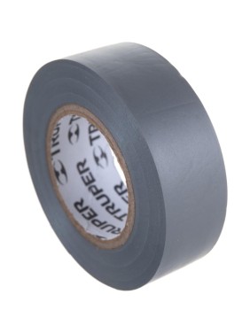 Изолента Truper акрил, 9 м, ширина 19 мм, серая M-22G 13516