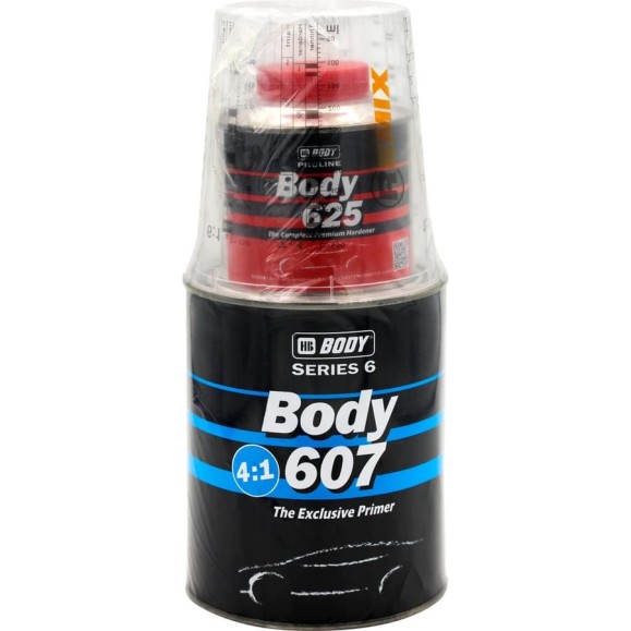 Грунт 607 4:1 сер. 0,8л + Отвердитель PROLINE 625 0,2л HB BODY комплект 6070706251